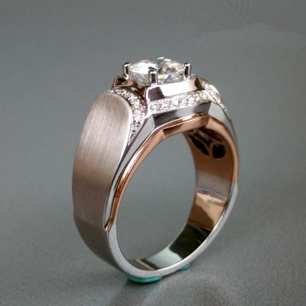 Trendy Design Shiny Zircon Gem Chunky Fashion Ring for Women, MARR9233